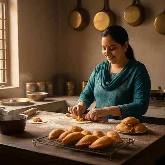 Ghujia (Khoya Dry Fruit Dumpling)