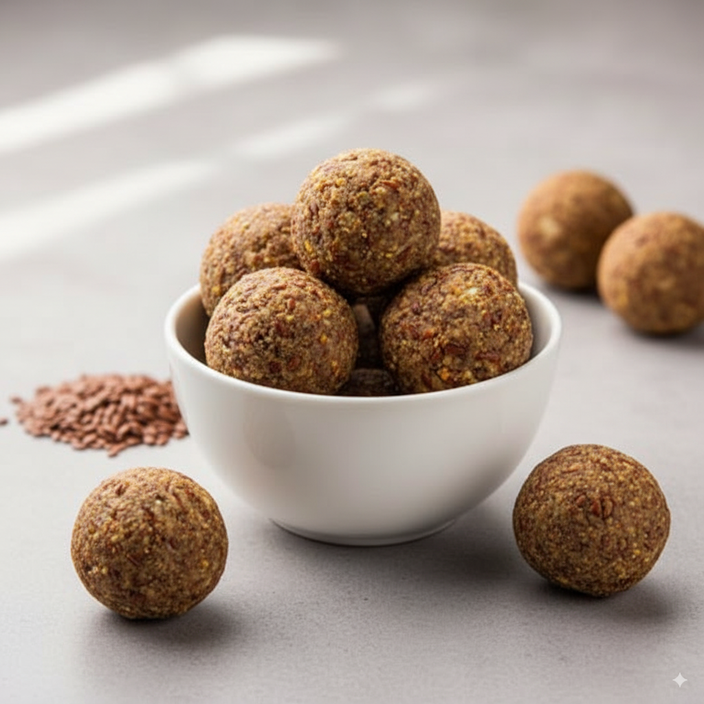 Flax Laddoo (Omega-Rich Power Bites)