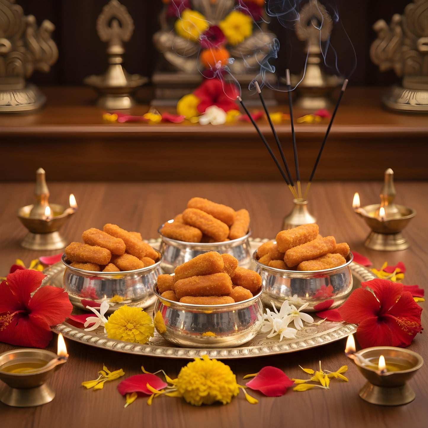 Gud Para (Jaggery-Glazed Crunch Bites)