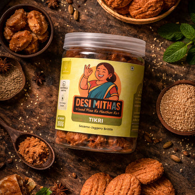 Tikri (Sesame-Jaggery Brittle)