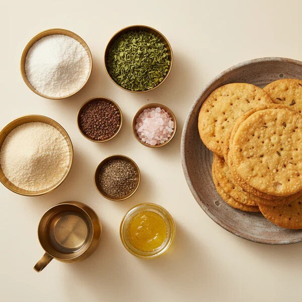 Methi Mathri (Fenugreek-Flavoured Crisp Discs)