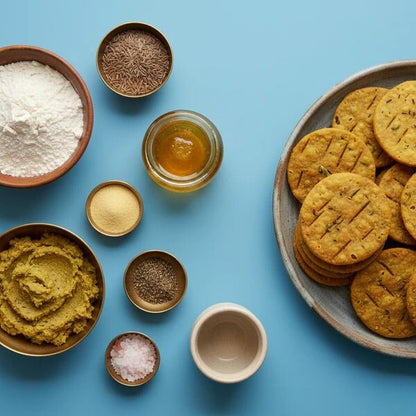 Moong Dal Mathri (Crispy Lentil Snack Bites)