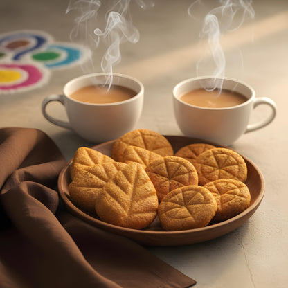 Thekua (Whole Wheat Jaggery Cookie)