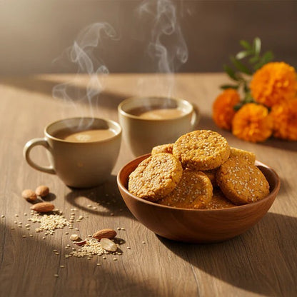 Tikri (Sesame-Jaggery Brittle)