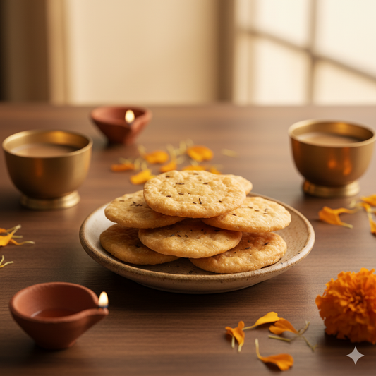 Methi Mathri (Fenugreek-Flavoured Crisp Discs)