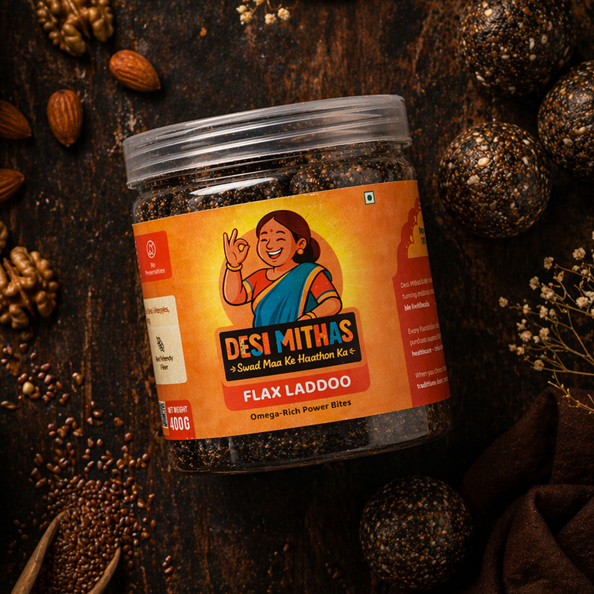 Flax Laddoo (Omega-Rich Power Bites)