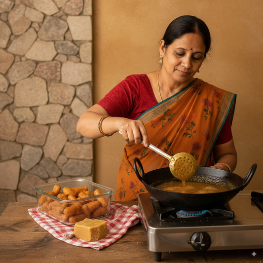 Gud Para (Jaggery-Glazed Crunch Bites)