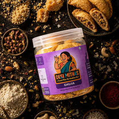 Ghujia (Khoya Dry Fruit Dumpling)