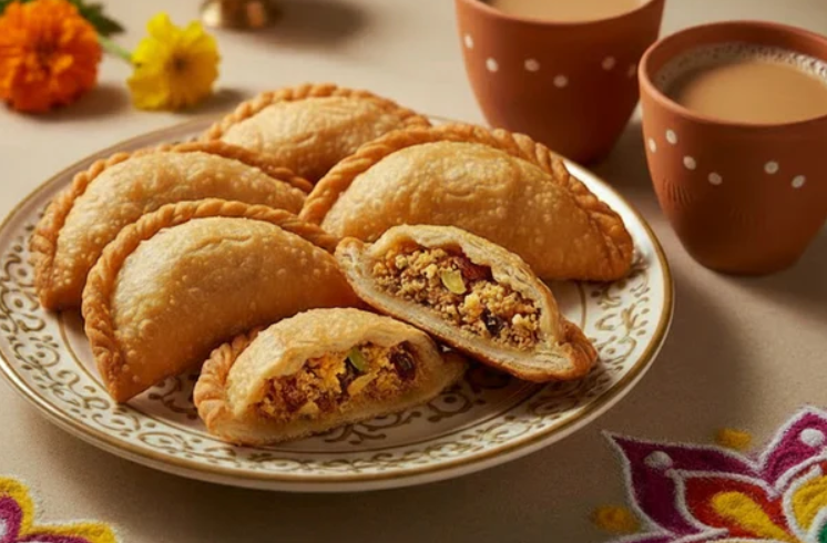 Ghujia (Khoya Dry Fruit Dumpling)