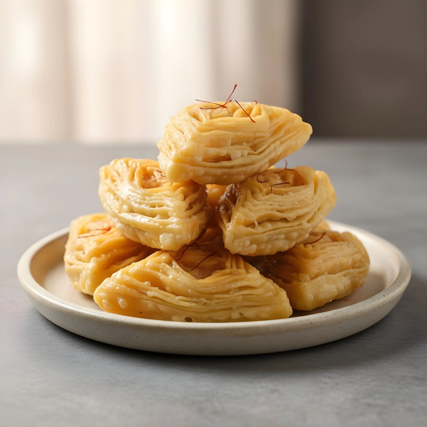 Khaja (Flaky Layered Pastry Sweet)