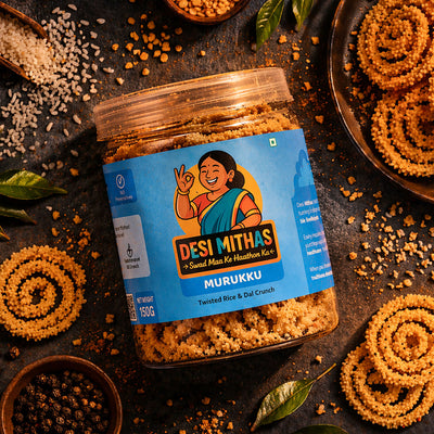 Murukku (Twisted Rice & Dal Crunch)