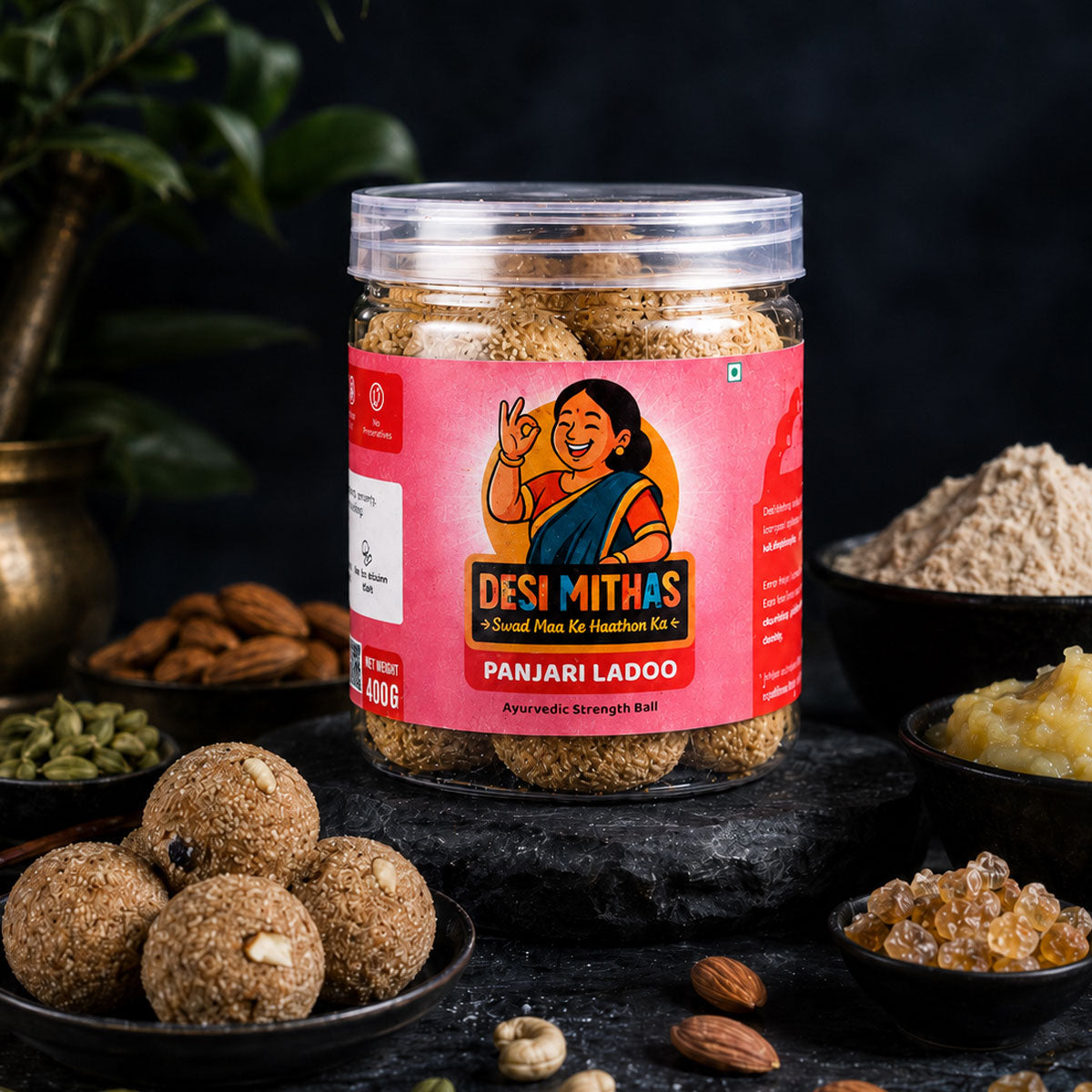 Panjari Ladoo (Ayurvedic Strength Ball)