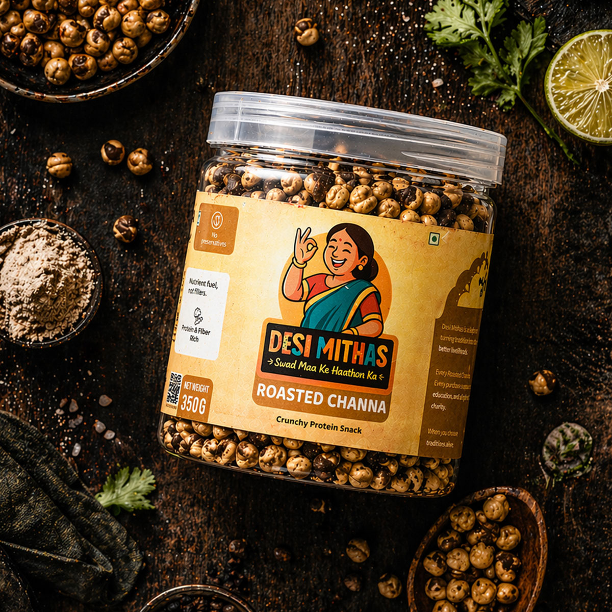 Roasted Channa (Crunchy Protein Snack)