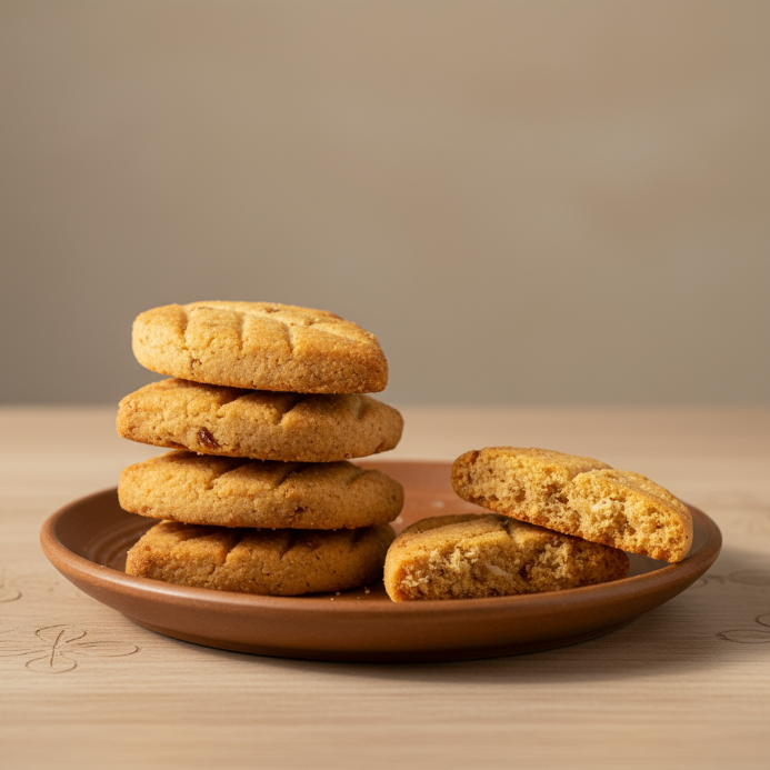 Thekua (Whole Wheat Jaggery Cookie)