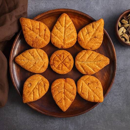 Thekua (Whole Wheat Jaggery Cookie)