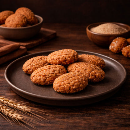 Tikri (Sesame-Jaggery Brittle)
